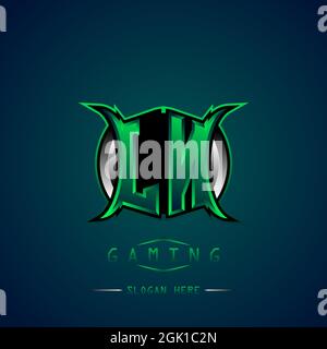 LN Initial Logo Design Cool style, Logo for game, esport, initial gaming, community or business. Stock Vector