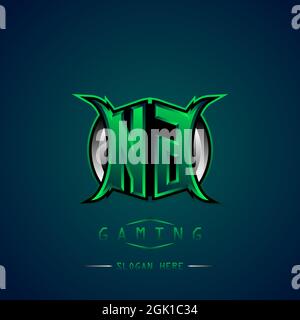 NG Initial Logo Design Cool style, Logo for game, esport, initial gaming, community or business. Stock Vector