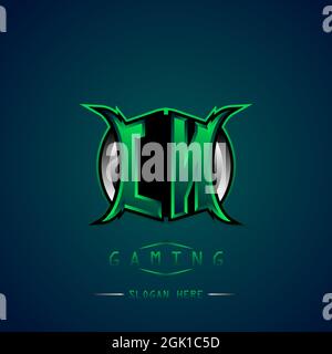 LN Initial Logo Design Cool style, Logo for game, esport, initial gaming, community or business. Stock Vector