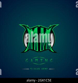 MN Initial Logo Design Cool style, Logo for game, esport, initial gaming, community or business. Stock Vector