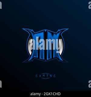 Initial AM logo design, Initial AM logo design with Cool style, Logo for game, esport, initial gaming, community or business. Stock Vector