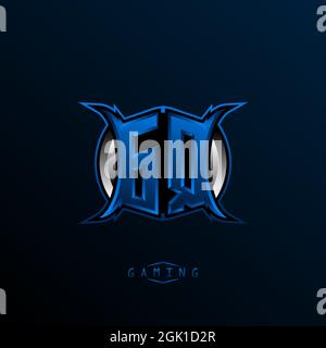 Initial GQ logo design, Initial GQ logo design with Cool style, Logo for game, esport, initial gaming, community or business. Stock Vector