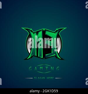 ME Initial Logo Design Cool style, Logo for game, esport, initial gaming, community or business. Stock Vector