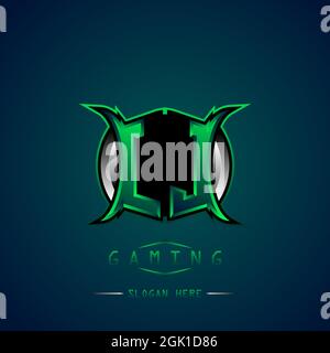 LJ Initial Logo Design Cool style, Logo for game, esport, initial gaming, community or business. Stock Vector