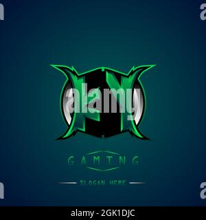 KY Initial Logo Design Cool style, Logo for game, esport, initial gaming, community or business. Stock Vector