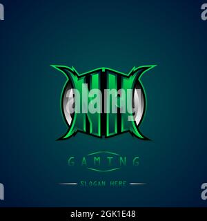 NH Initial Logo Design Cool style, Logo for game, esport, initial gaming, community or business. Stock Vector
