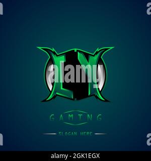 LY Initial Logo Design Cool style, Logo for game, esport, initial gaming, community or business. Stock Vector
