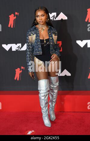 Quen Blackwell at the 2021 MTV Video Music Awards held at Barclays
