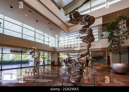 Las Vegas, SEP 9, 2021 - Art exhibit in Aria Resort Stock Photo