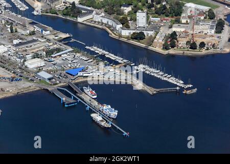 FRANCE MORBIHAN (56) HARBOUR OF LORIENT Stock Photo