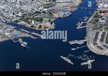 FRANCE MORBIHAN (56) HARBOUR OF LORIENT Stock Photo