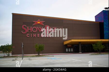 Humble, Texas USA 09-06-2019: Show Biz Cinemas building exterior in Humble, Texas. Stock Photo