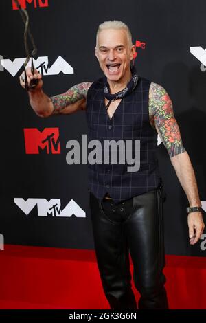 New York, USA. 12th Sep, 2021. David Lee Roth attends the 2021 MTV Video Music Awards, VMAs, at Barclays Center in Brooklyn, New York, USA, on 12 September 2021. Credit: dpa/Alamy Live News Stock Photo