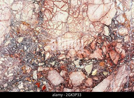 Pink marble. Background and texture of natural marble. Stock Photo