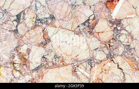Pink marble. Background and texture of natural marble. Stock Photo