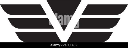 Wings logo design inspiration vector template with isolated background Stock Vector