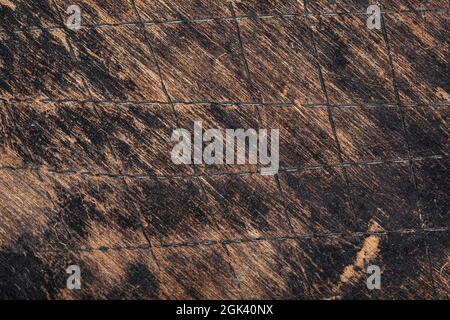 Old burnt scratched wooden texture background Stock Photo