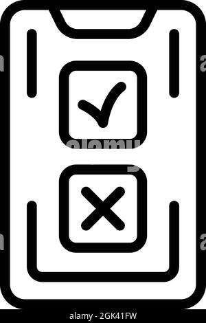 Smartphone manager icon outline vector. Digital project. Business data Stock Vector
