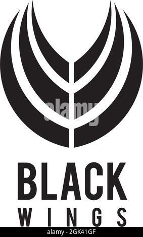 Wings logo design inspiration vector template with isolated background Stock Vector