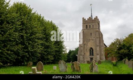 All Saints Church Ashdon. Essex. UK Stock Photo