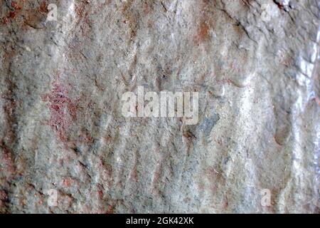 Rustic abstract close-up of natural African earthy multicolour stone tile Stock Photo