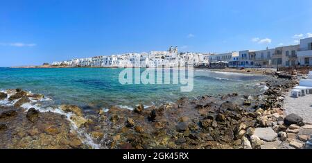 Naoussa waterfront, Paros Greece Stock Photo