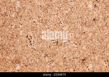 Closeup of cork board texture and background Stock Photo