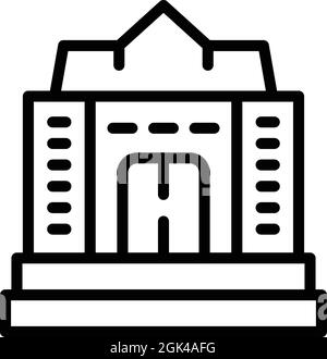 Digital school icon outline vector. Learn online. Virtual class Stock Vector