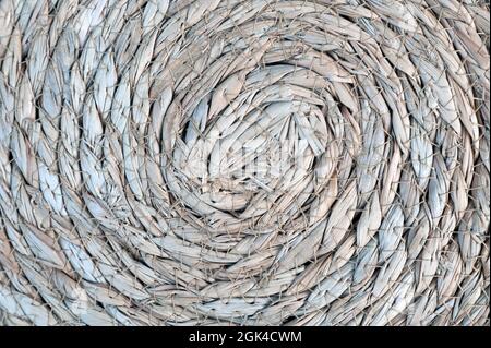 Straw, wicker, knitted ground Stock Photo