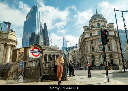 London- September 2021: City of London scene Stock Photo