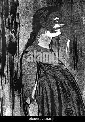 Madame Abdala, 1893 Henri de Toulouse-Lautrec 1864-1901 France French Stock Photo