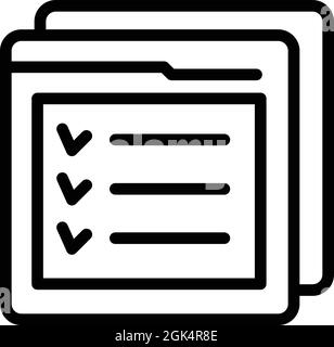 Free course platform icon outline vector. Digital education. Online learning Stock Vector