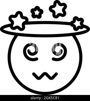 Confused face sketch Royalty Free Stock SVG Vector