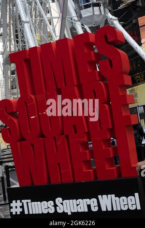 Times Square Ferris Wheel in New York City, USA Stock Photo