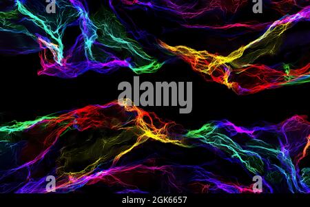 Abstract illustration high definition Nebula and galaxies in space. Astronomy concept background. Stock Photo