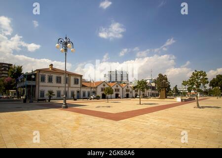 Europe Square in Larnaca, Cyprus Stock Photo