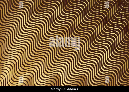 Abstract background, vector template for your ideas, Golden monochromatic lines texture Stock Vector