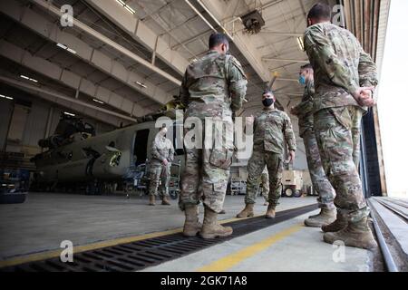 Col. Ryan McCormack, the 3rd Infantry Division chief of staff, sits ...