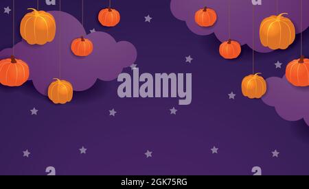 Halloween. Vector design template with copy space Stock Vector