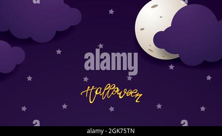 Halloween. Vector design template with copy space Stock Vector