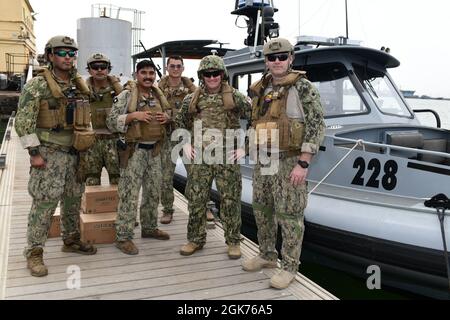 GULF OF TADJOURA (August 21, 2021) From left – U.S. Army Col. Brian L ...