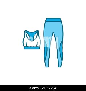Jegging, Legging Clothes Woman Neon Icon. Simple Thin Line, Outline Vector  of Clothes Icons for Ui and Ux, Website or Mobile Stock Illustration -  Illustration of sport, back: 176499692