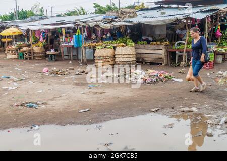 MASAYA, NICARAGUA - APRIL 30, 2016: View of Mercado Municipal Ernesto Fernandez in Masaya town, Nicaragua Stock Photo