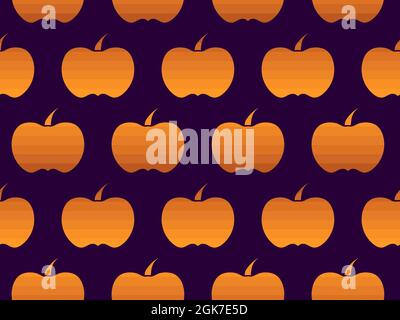 Pumpkins seamless pattern. Autumn background with pumpkins, beautiful design for Halloween and Thanksgiving. Design for wrapping paper, banners, poste Stock Vector
