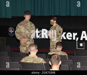 Lt. Gen. Maria Gervais, deputy commander, TRADOC, speaks at the Army ...