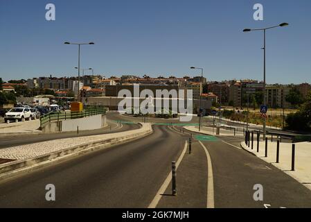 LISBON, PORTUGAL - Jul 13, 2021: The territory of the Sporting Clube de Portugal stadium Stock Photo