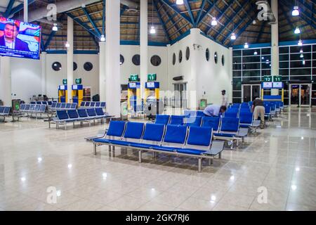 PUNTA CANA, DOMINICAN REPUBLIC - MAY 31, 2016: Interior of Punta Cana International Airport, Dominican Republic Stock Photo