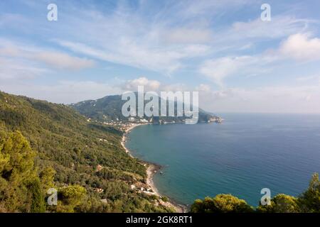 Amazing view to Agios Gordios beach in Corfu island, Greece Stock Photo