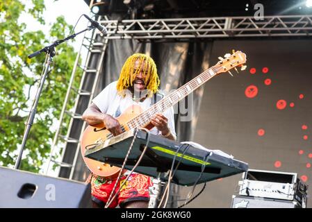 Chicago, USA. 12th Sep, 2021. CHICAGO, IL - SEPTEMBER 12h: Thudnercat peforms at Pitchfork 2021 Day 3 in Chicago, Illinois on September 12, 2021. (Photo by Annie Lesser/imageSPACE/Sipa USA) Credit: Sipa USA/Alamy Live News Stock Photo