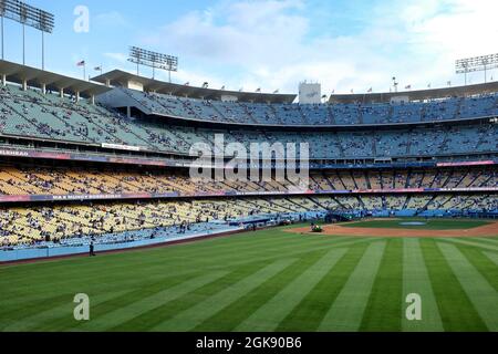 Dodger Stadium, home of the Los Angeles Dodgers baseball team, Los Angeles,  California, USA - aerial Stock Photo - Alamy